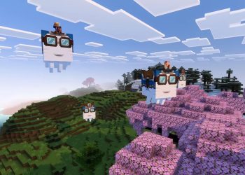 LEGO Interpretations of Happy Ghast and Ghastling Crafted by Minecraft Fan